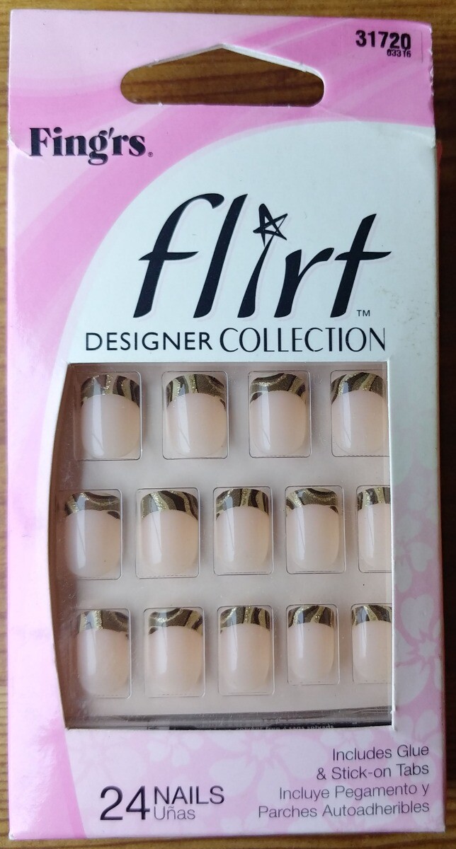FING’RS Flirt Designer Collection Press-On Nails Manicure 24 Nails Pack #31720