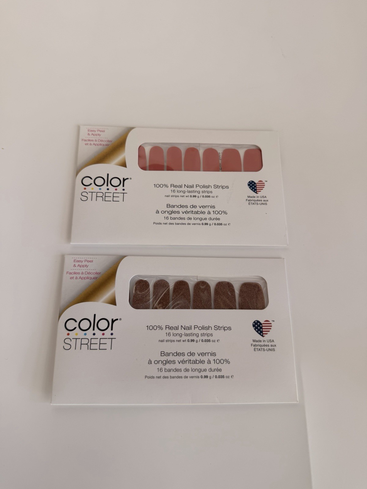 Color Street Nail Polish Strips: Sahara Jewel & No Way San Jose – Lot Of 2