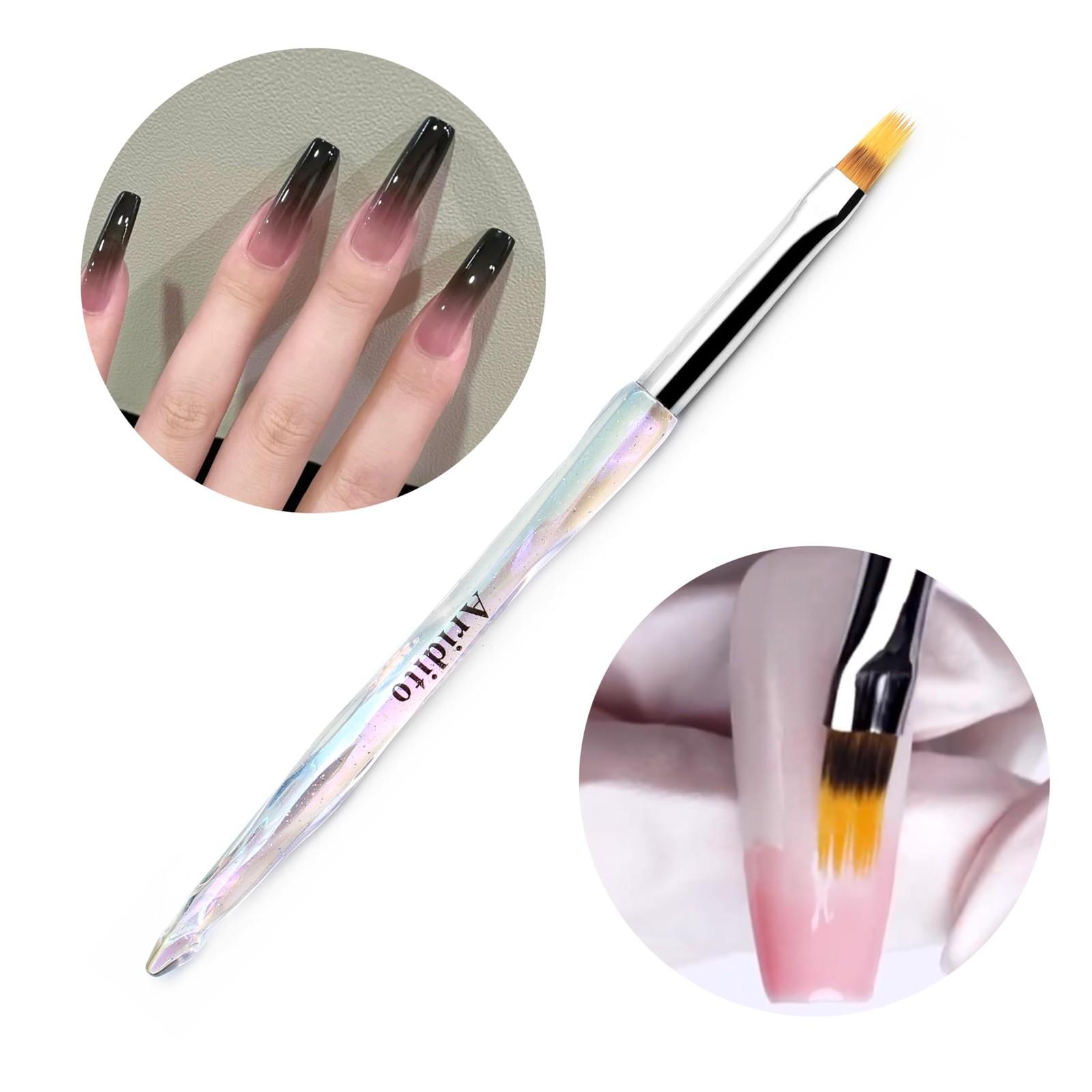 Aridito Ombre Nail Brush Set Gradient Painting