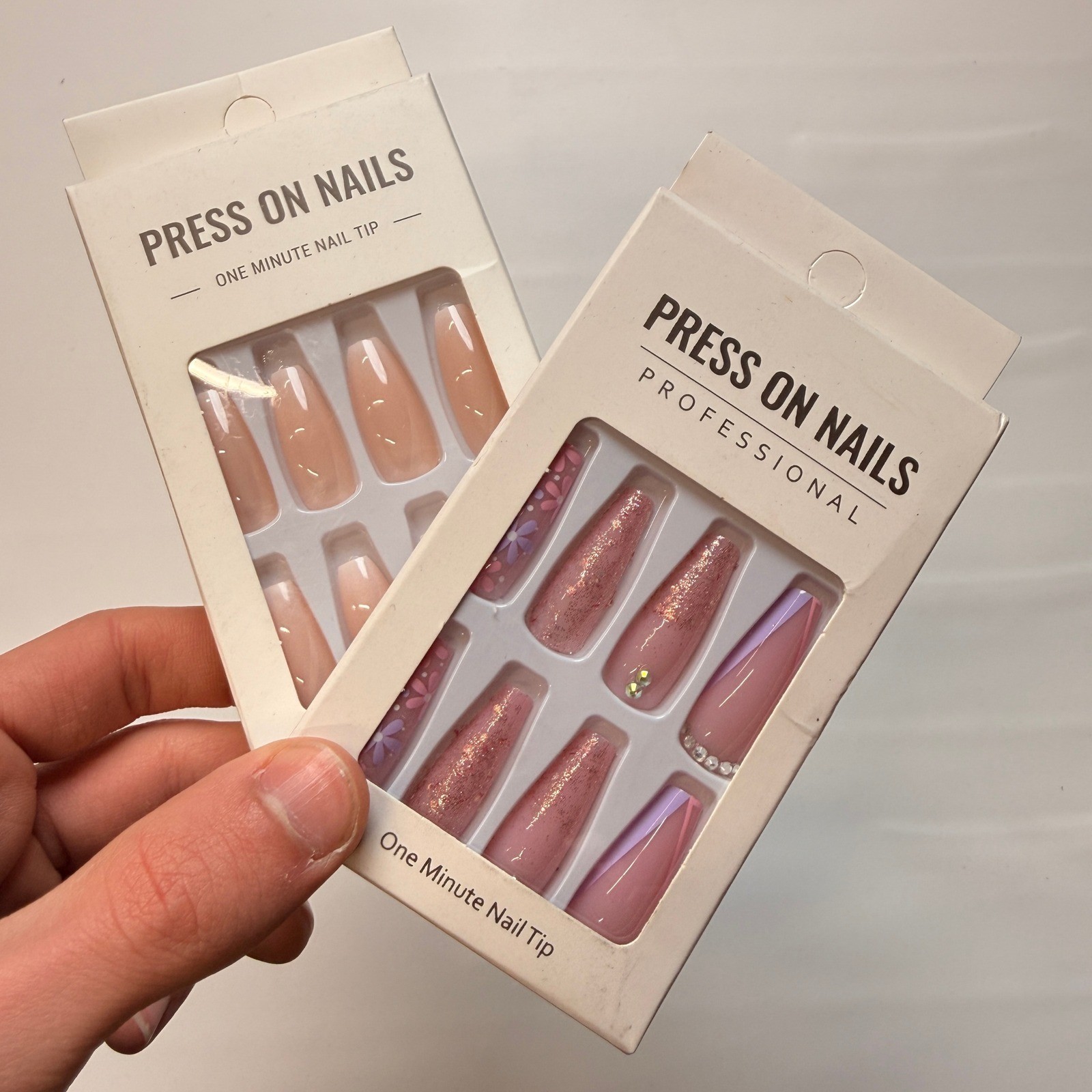 Lot of 10 Pack of 24 New False Press On Nails Assorted Designs and Colors №N22