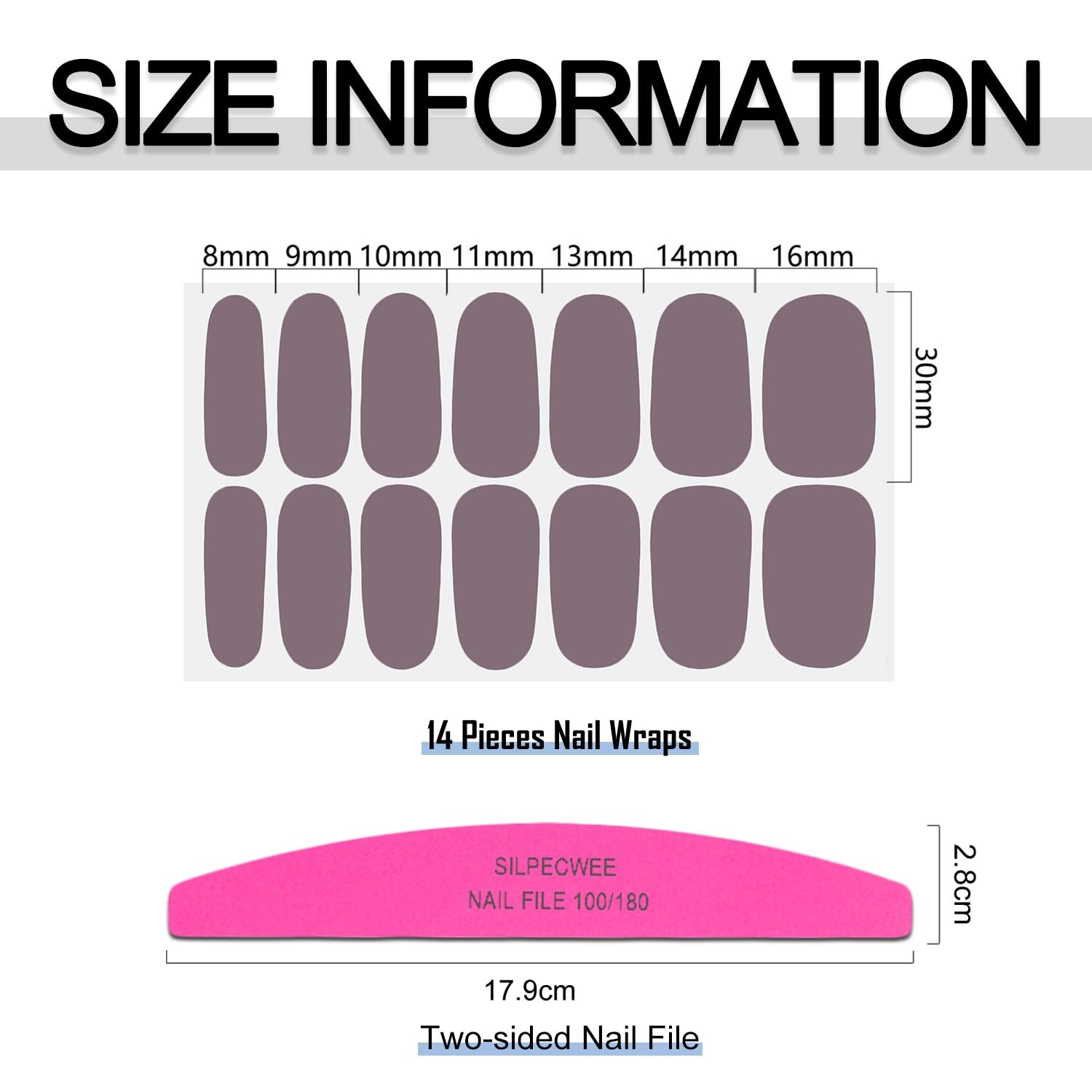 20 Sheets Solid Color Nail Wraps for Women Adhesive Nail Polish Stickers Stic…