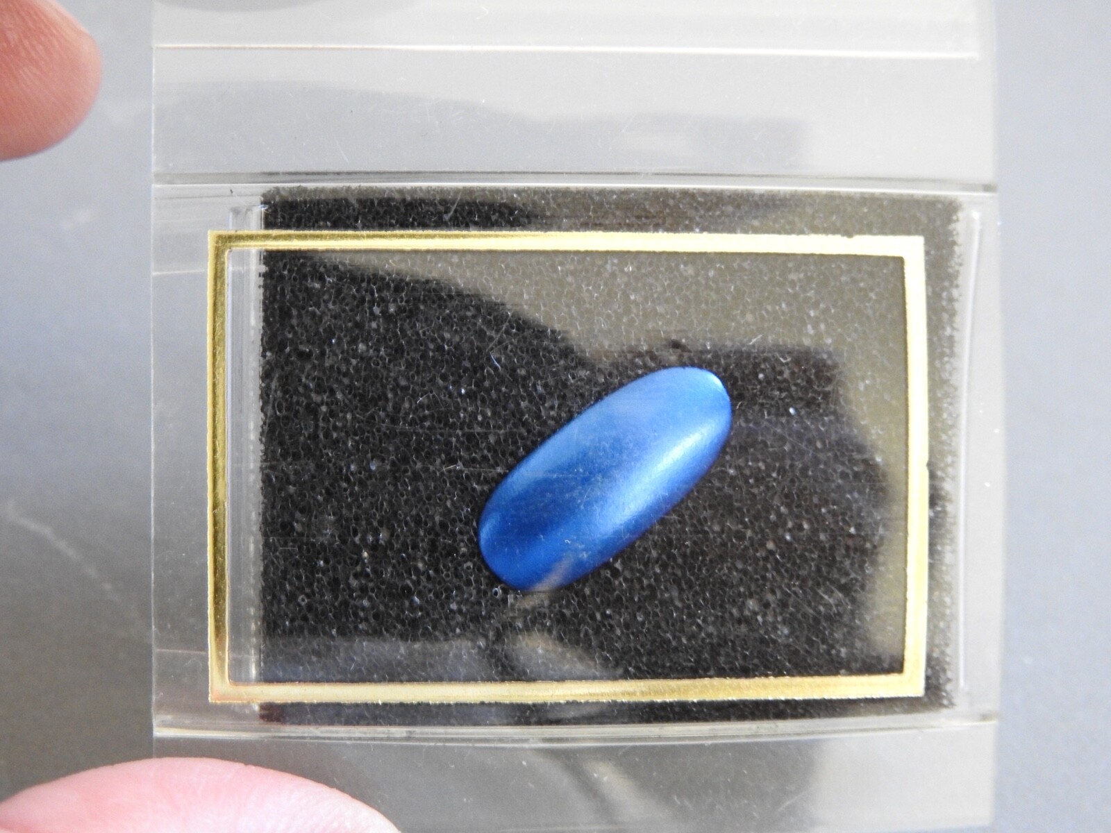 NOS REUSABLE ALUMINUM FINGER NAIL MATTE Royal BLUE COLOR