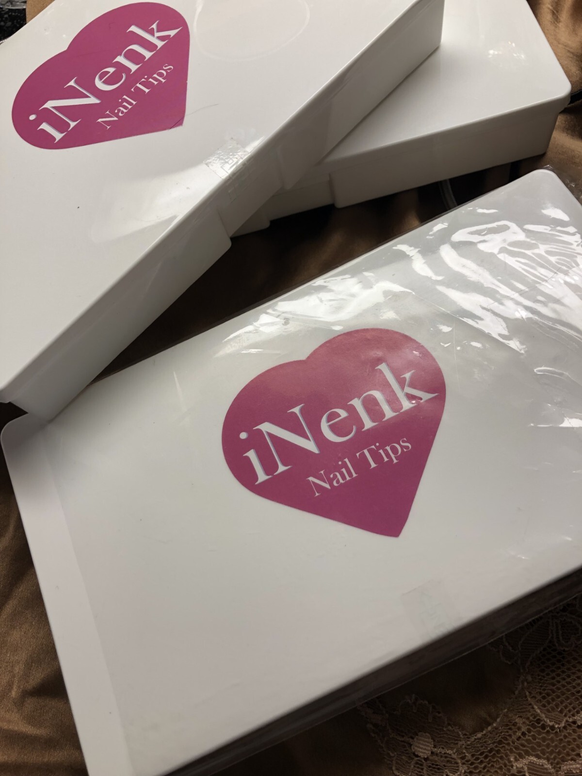 INENK Short CLEAR Gel x Toe Nail Tips Kit Fake Toenails Full Cover DIY Home M…