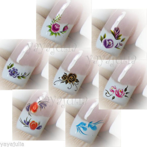 30 Nail Art Decal Water Slide Transfer Temporary Tattoos Stickers Wholesale