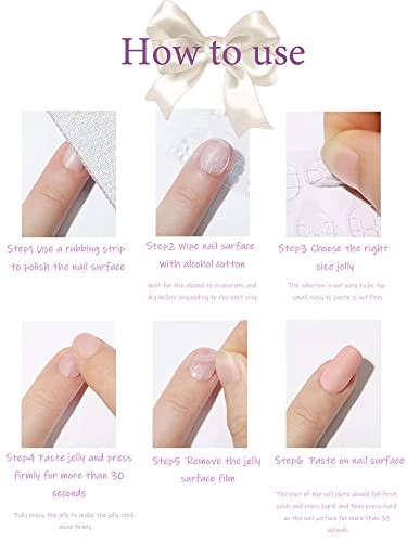 Press on Nails Medium Almond SWEKKE Magnetic French Fake Nails Green Full