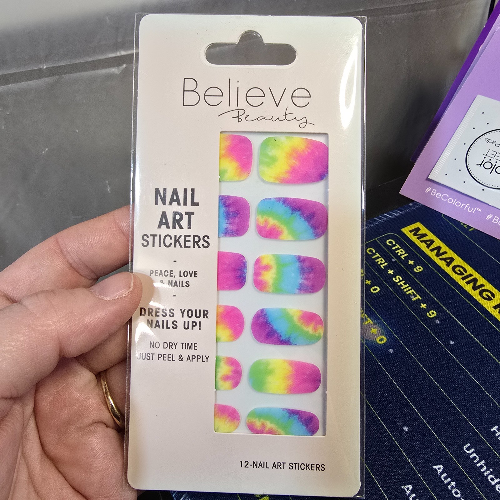 Believe Beauty Nail Art Stickers 12ct Packs New Sealed You Choose Style