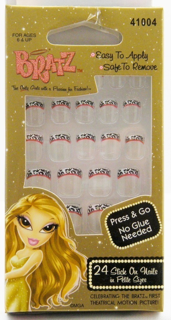 Bratz Stick On Nails – Leopard French 41004