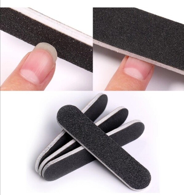Double Sided black Sandpaper nail file Manicure /Pedicure nail care 240 /180