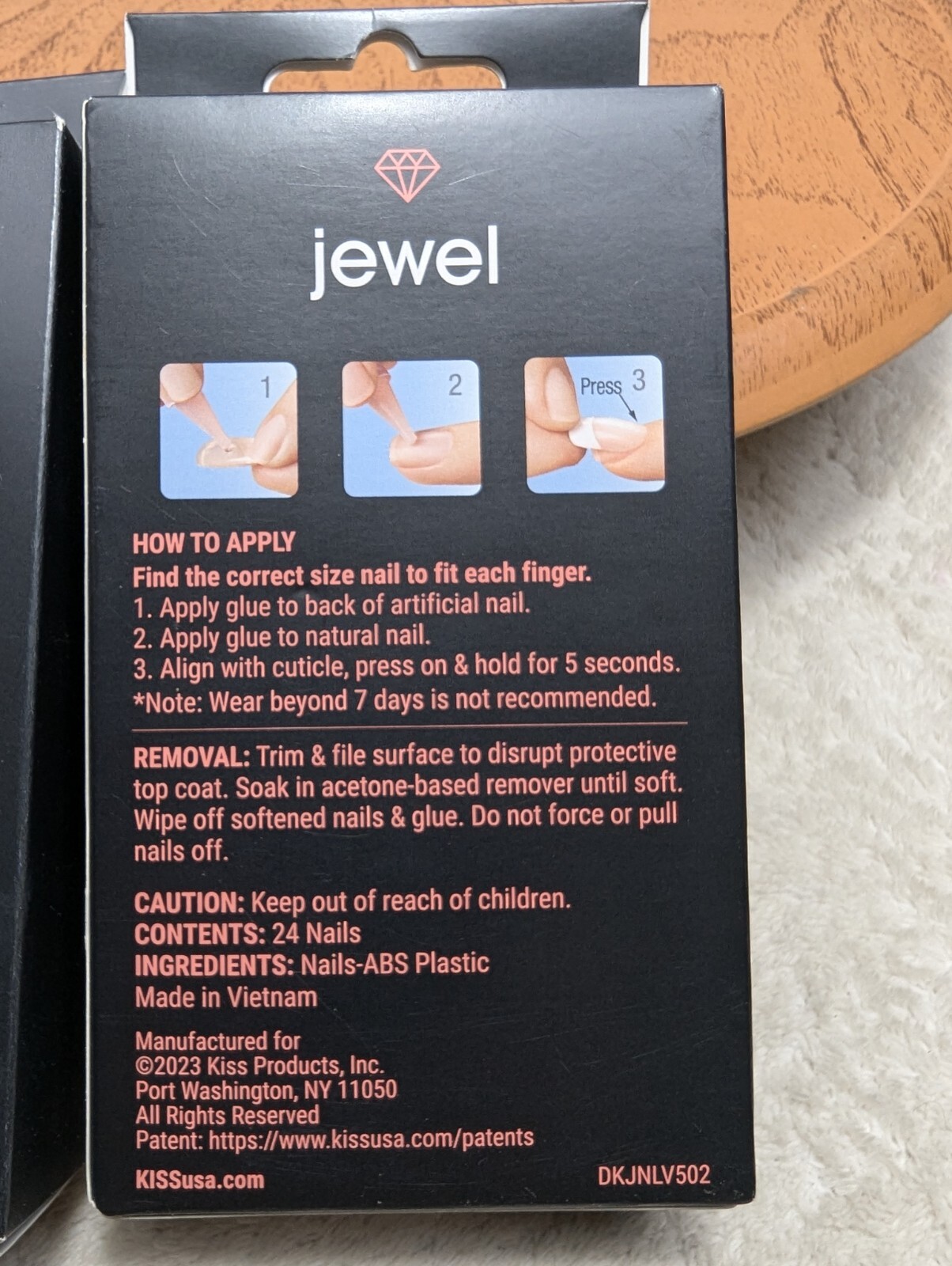 Kiss Jewel High Fashion 2 BOXES Glamor Nails Long& Extra Long Sparkly Jewels NIB