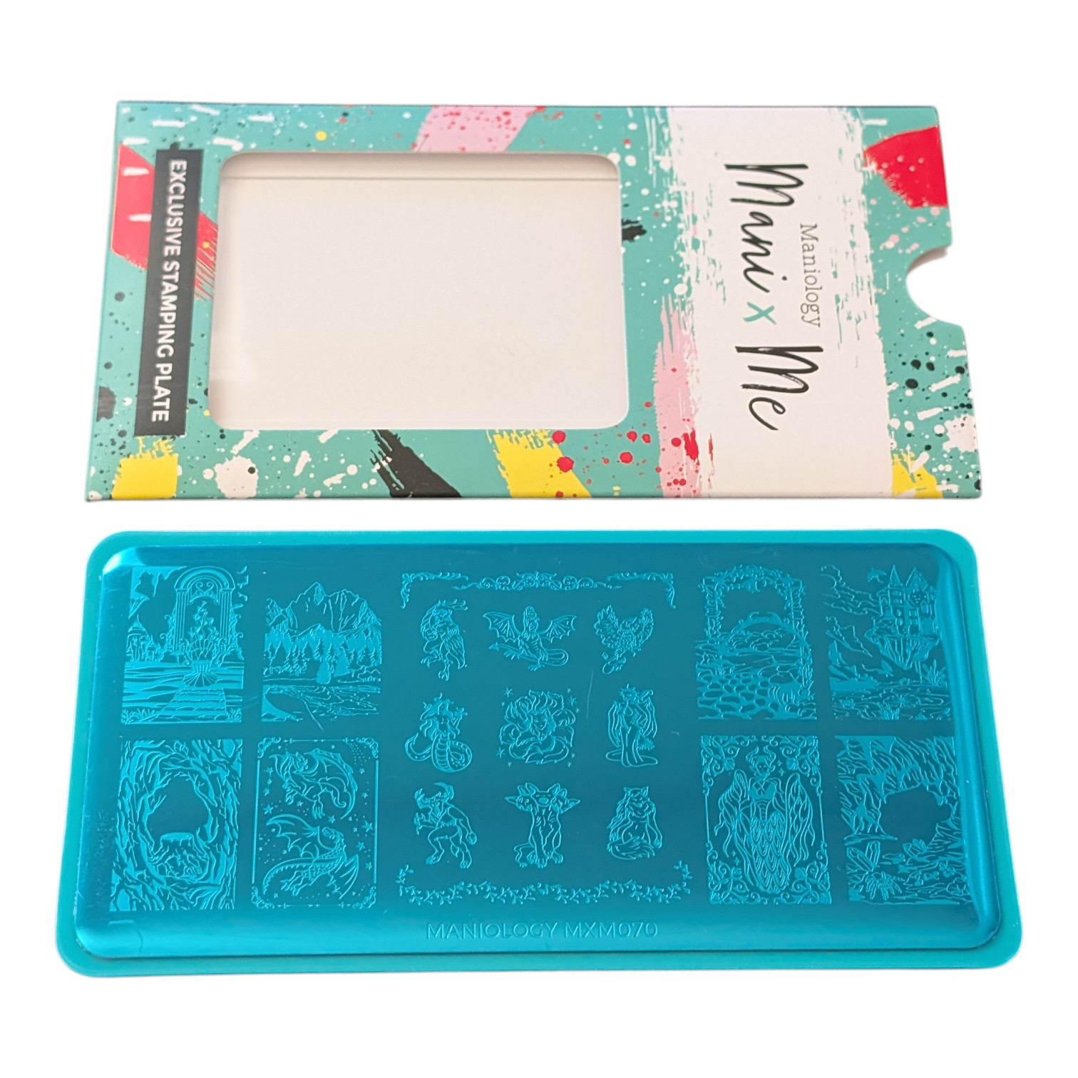 Maniology Mythical Creatures: Horns & Flames Exclusive Stamping Plate – MXM070