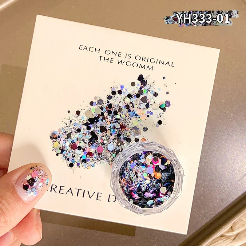 Flashing Gradient Nail Glitter