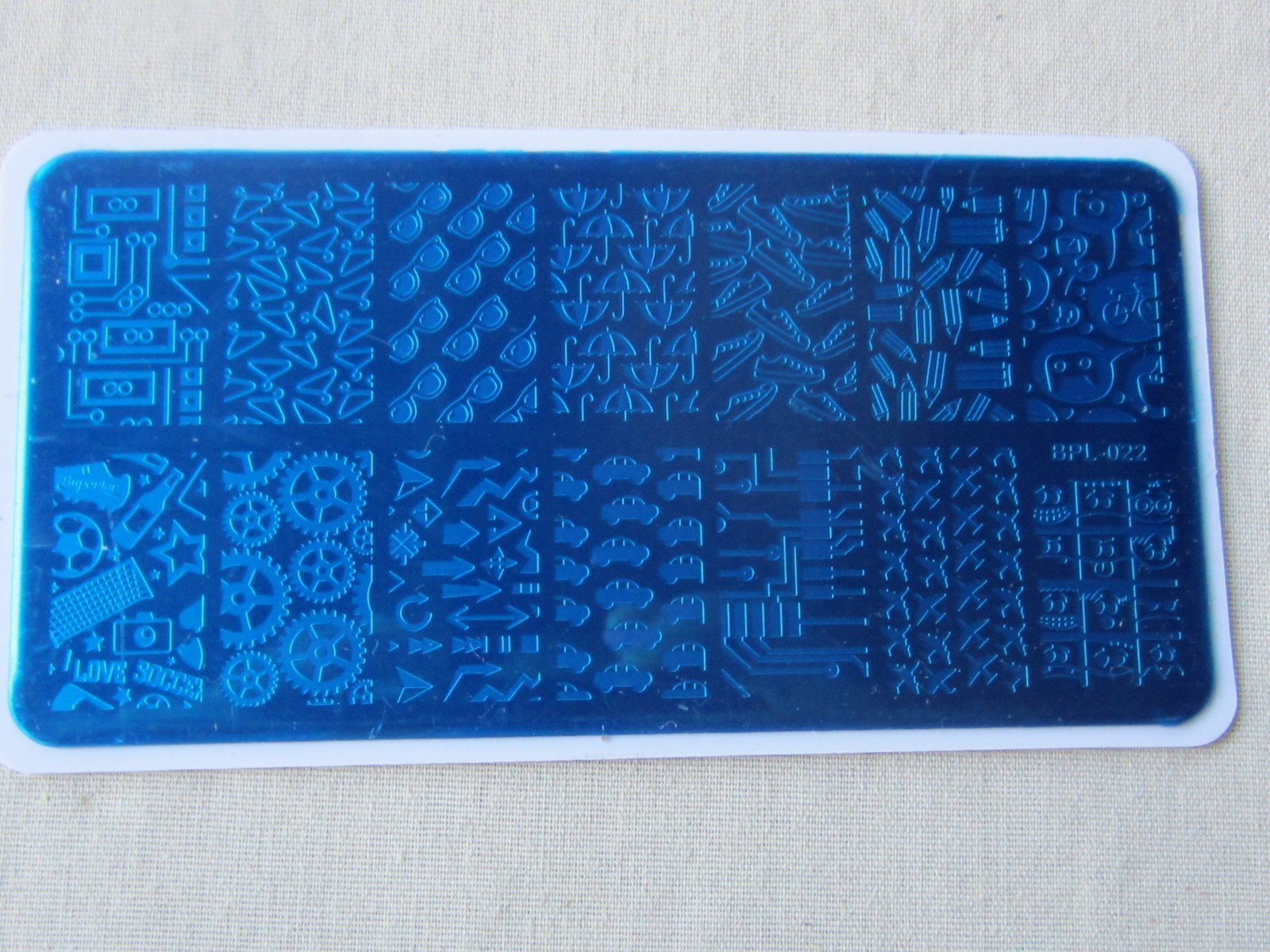 BPL 022 NEW Geek Theme Pattern DIY Manicure Nail Art Stamp Template Image Plate