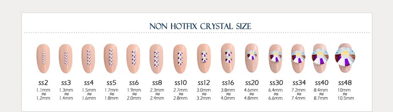 Flat Back Non Hot Fix Rhinestone Crystal Strass – DIY Nail Art Garment Decor NEW