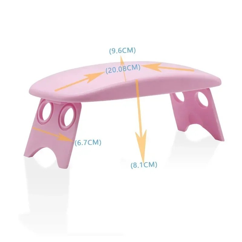 Folding Nail Hand Manicure Rest Arm Stand Pillow Cushion Holder Table Desk Armre
