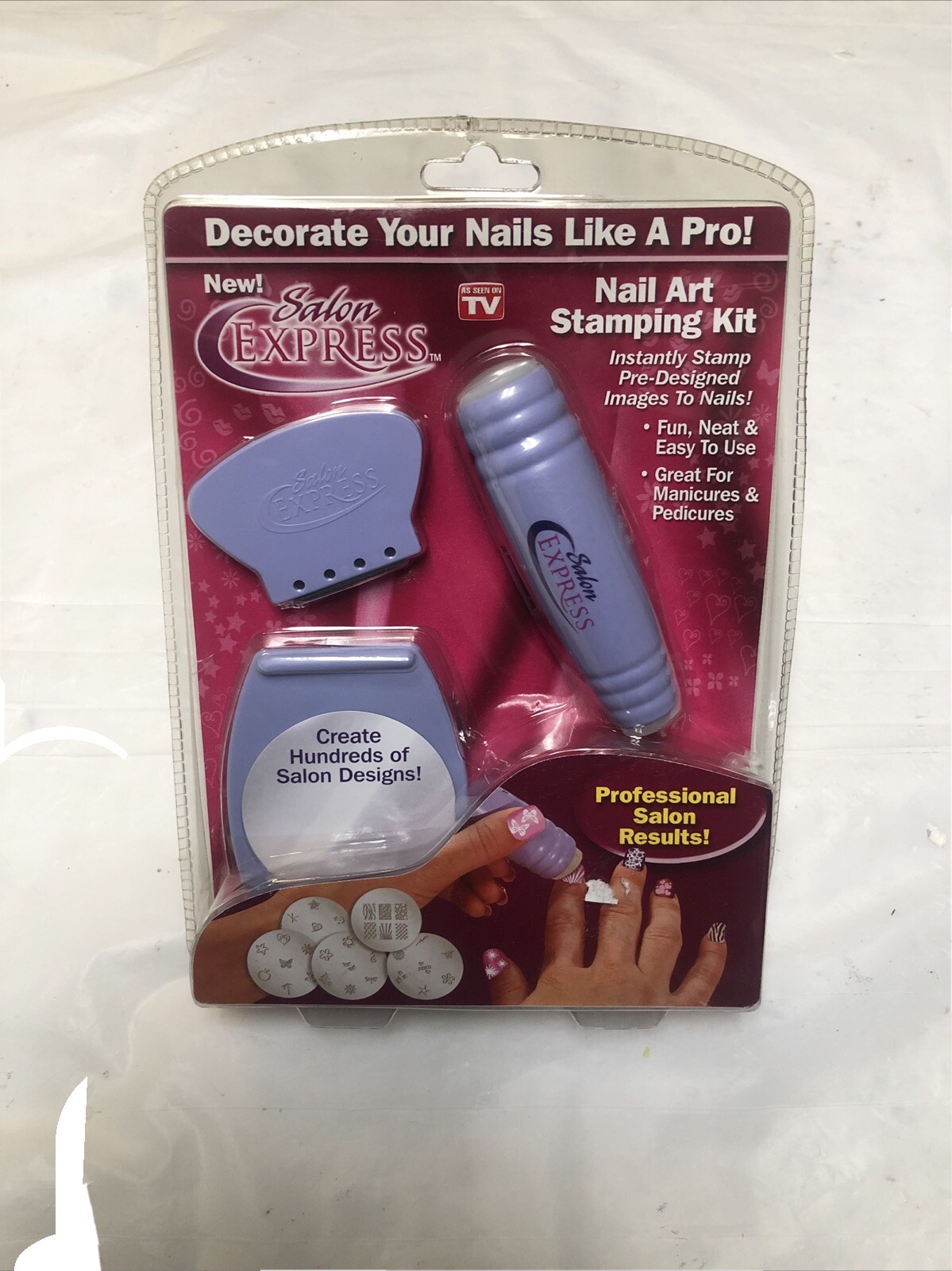 Salon Express Nail Art Stamping Kit Brand New