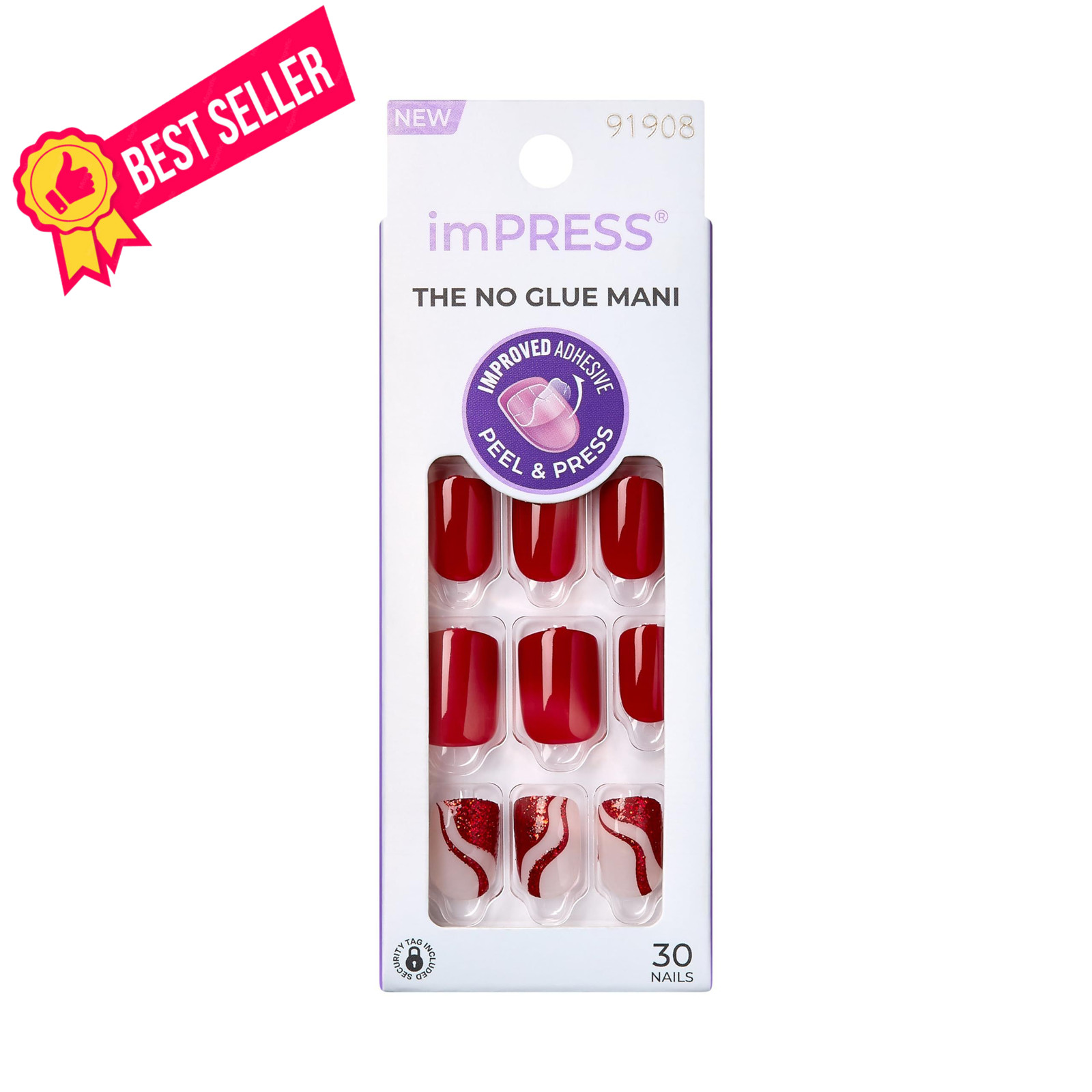 Kiss Impress Design Press On Nails, 33 Count (Pack of 1), Endlessly