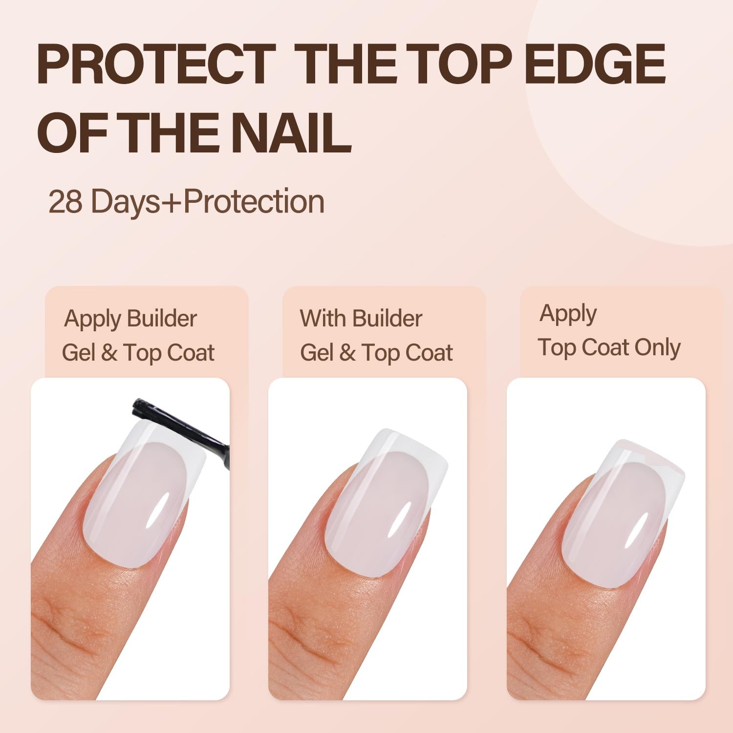 150Pcs French Gel Nails, White French Tip Press on Nails, Milky White Short S…