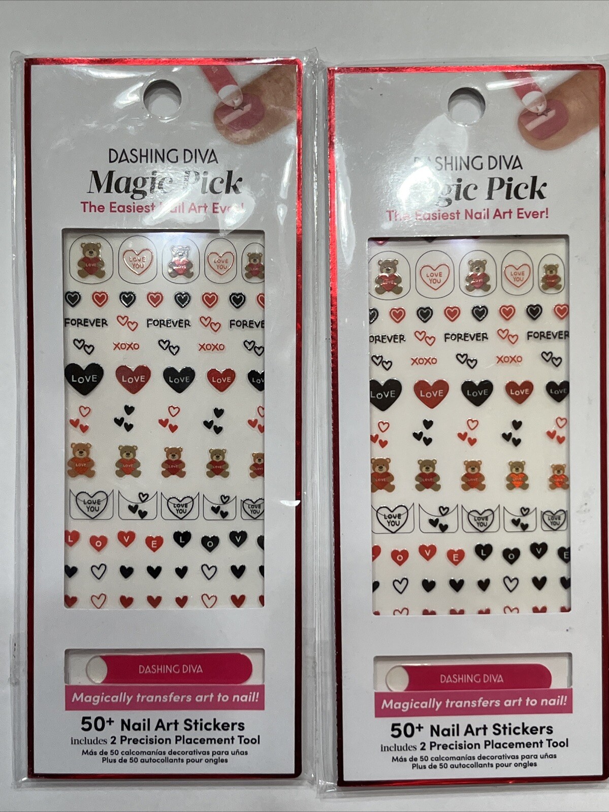 Dashing Diva Magic Peck The Easiest Nail Art Ever 50 +Nail Art Stickers 2 Pack