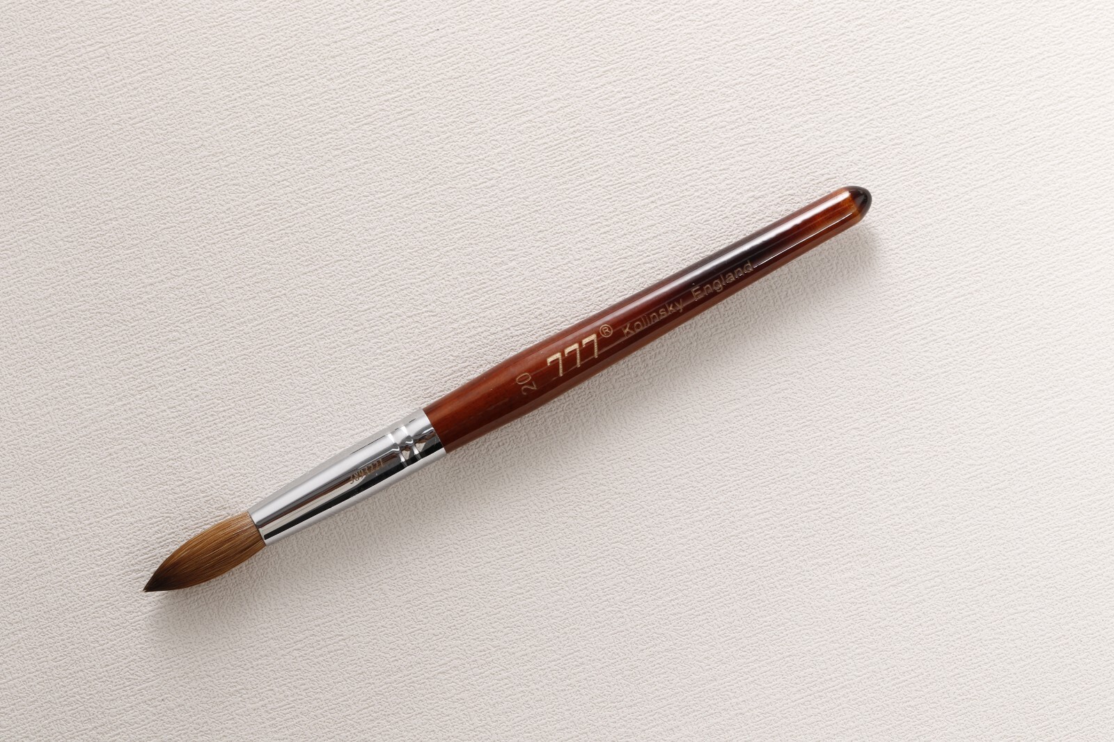 Professional Kolinsky Acrylic Nail Brush Round Wood Handle, smooth and durable