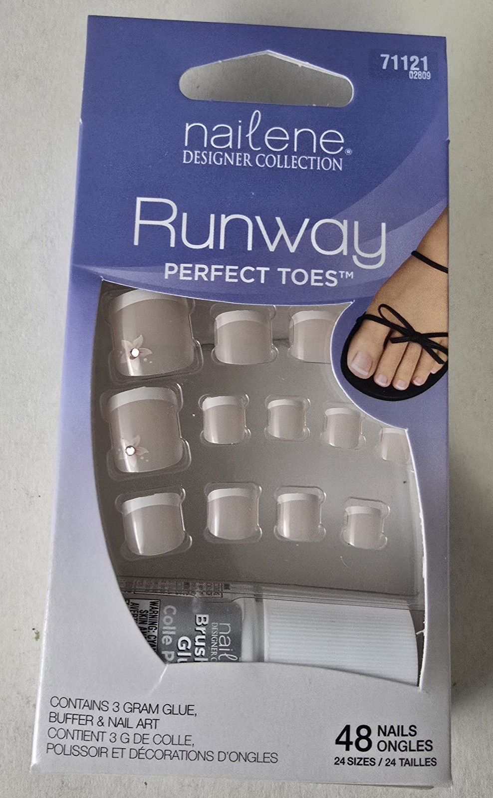 Lot Of 6×48 Nailene Designer Collection Runway Perfect Toes Toenails. Dry Glue