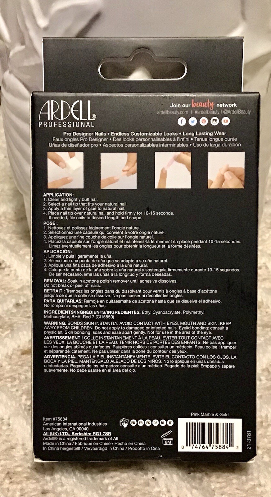 NIB Ardell Nail Addict Premium – 24 Nails