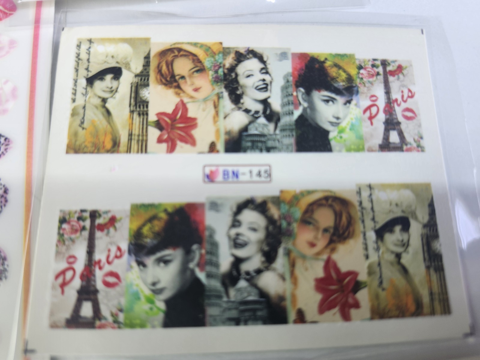Nail Art Water Transfer Stickers Flower Butterfly Decals Tips Decoration 6pcs $8