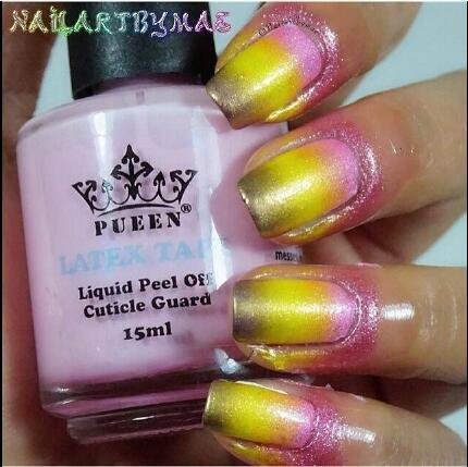PUEEN Latex Tape Peel Off Cuticle Guard Skin Barrier Protector Nail Art Liquid