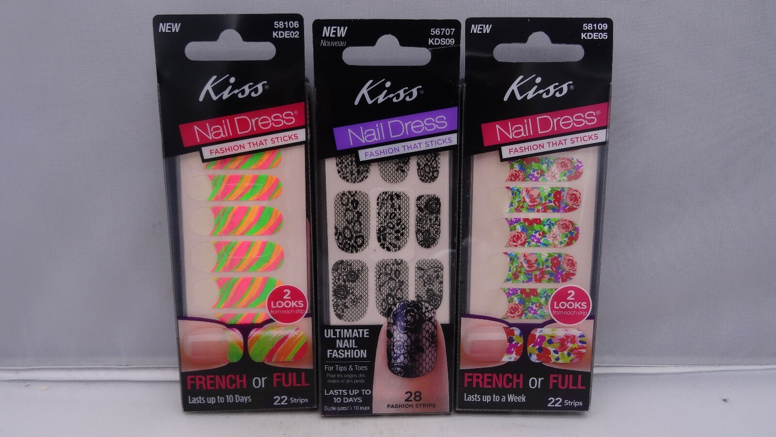 Kiss Nail Dress Kit Set of 3