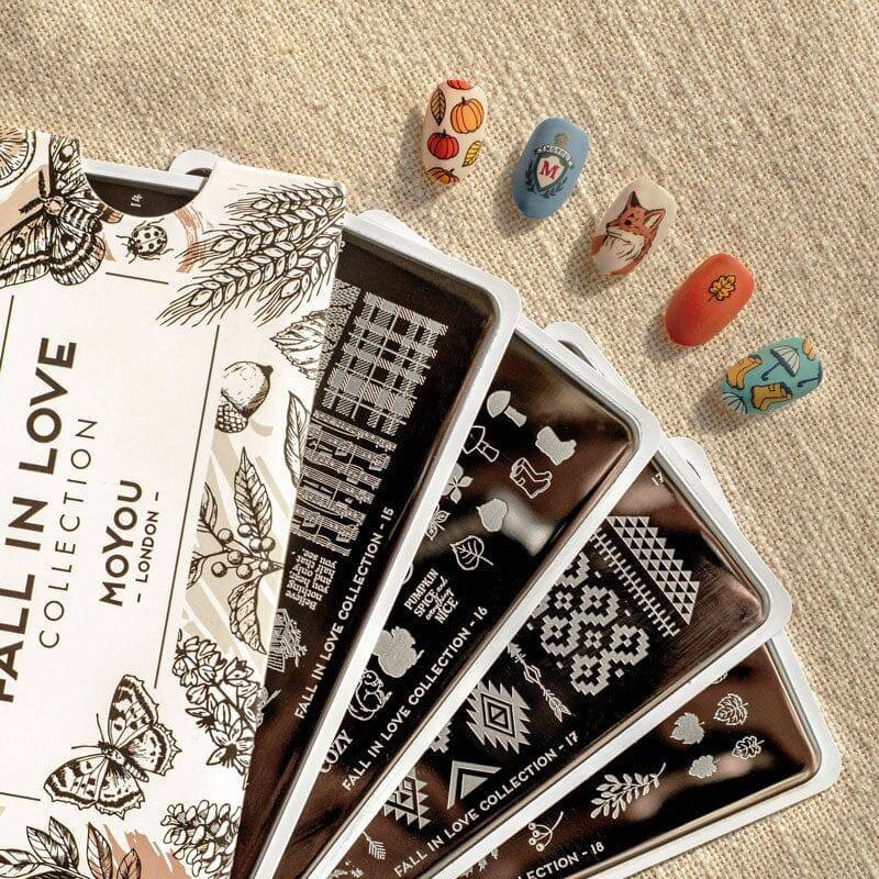 MoYou Stamping Plate Polish Lacquer Stamp Mats Glitter Top Coat Gifts Etc