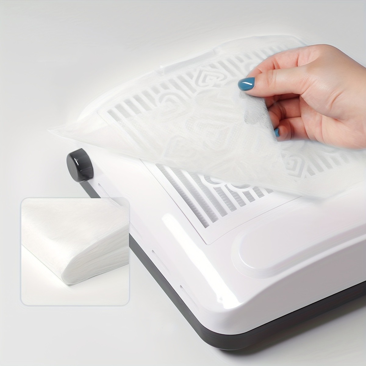 100pcs Odorless Nail Dust Collector Filters for Professional Home Nail Machines