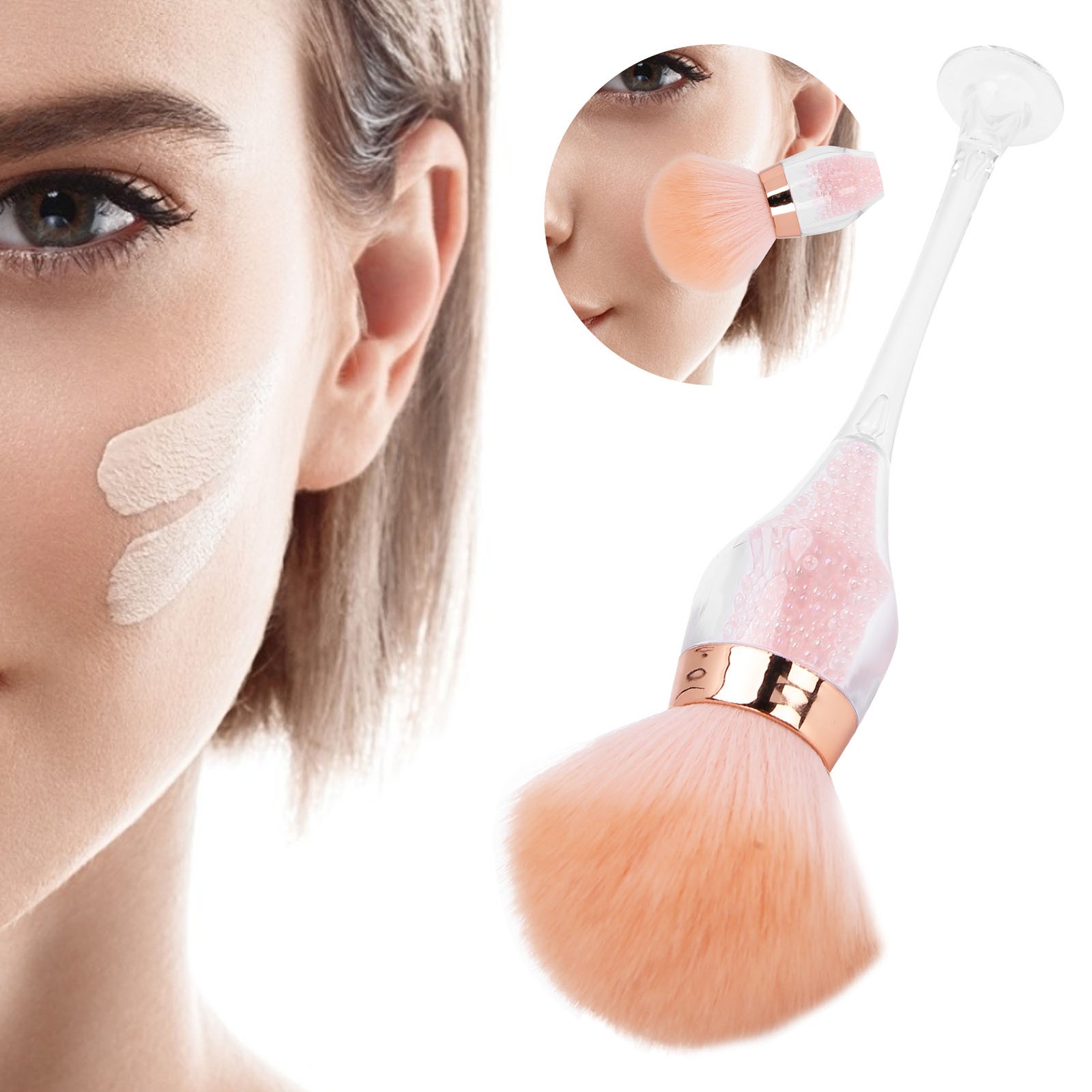 Loose Powder Brush Large Fluffy For Beauty And Makeup Professionals 14.5cm