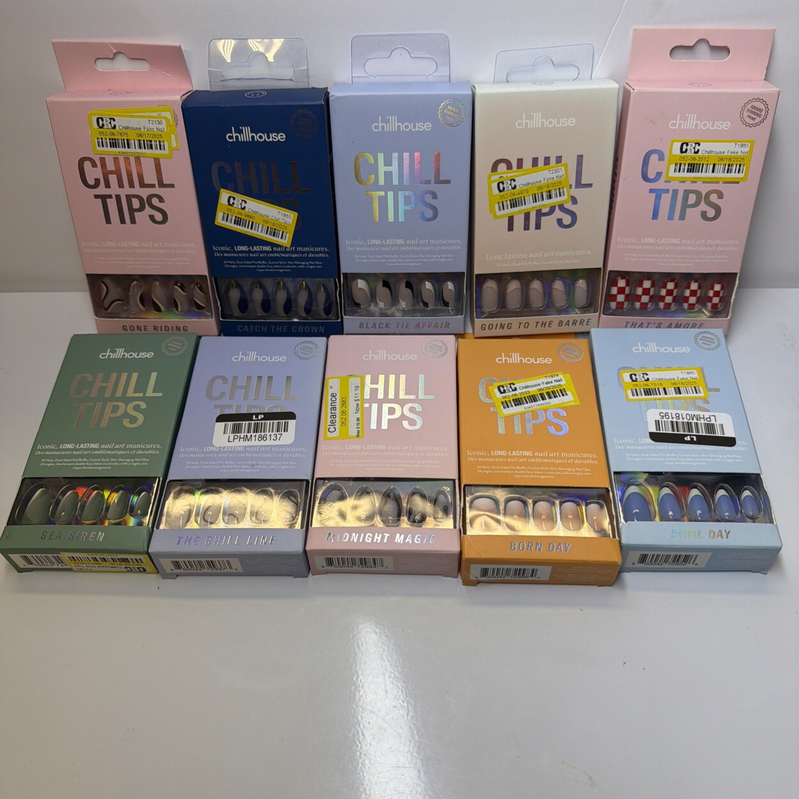 Lot Of 10 Chillhouse Chill Tips Press On Nails New