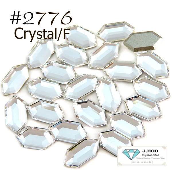 Swarovski 2776 Elongated Hexagon Flat Back 8.2*4.2mm(10pcs)