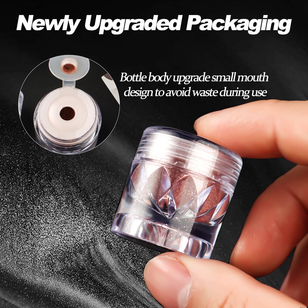 12 Colors Chrome Nail Powder Kit – Holographic Metallic Glitter for Nail Art & D