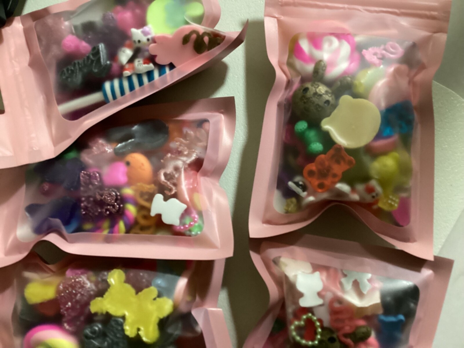 30pcs/bag 3D Nail Charms Candy Random Mixed Resin For Acrylic Nail Art lot