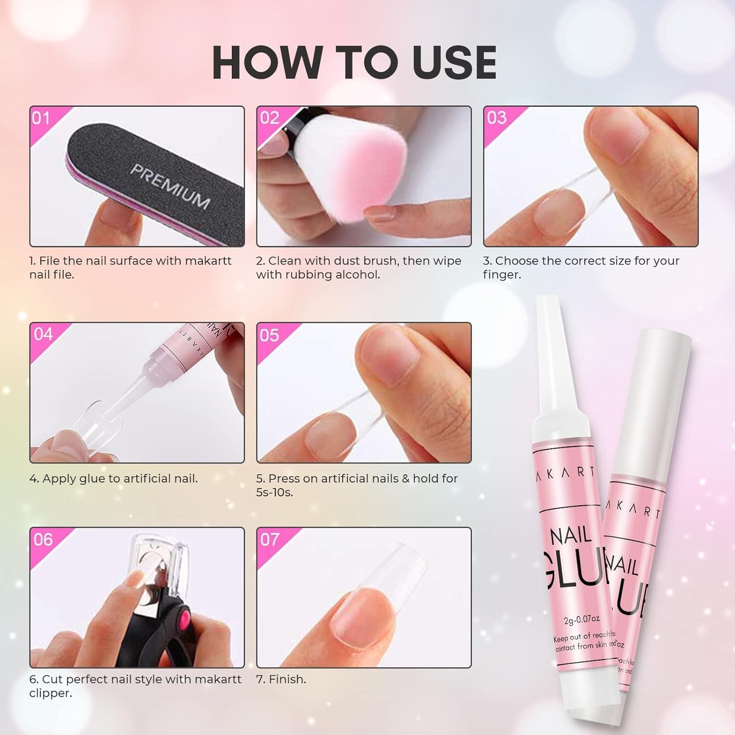 Professional Nail Glue: 100PCS Bulk Pack for Salon Manicure