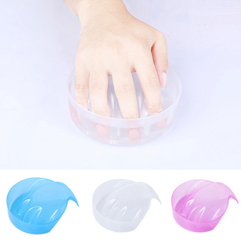 3 Pcs Hand Soaking Bowl Manicure Treatment Tool Nail Polish Remover