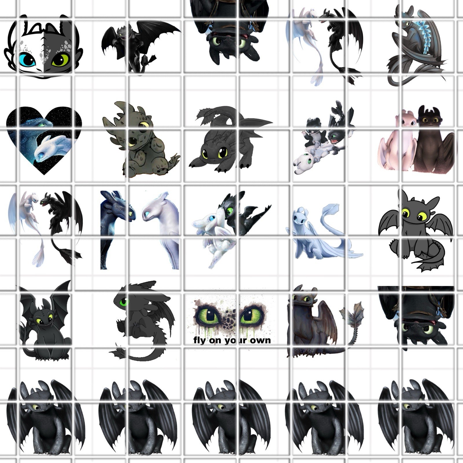 Toothless How To Train Dragon Waterslide Nail Decals Set Of 50 Instructions JH