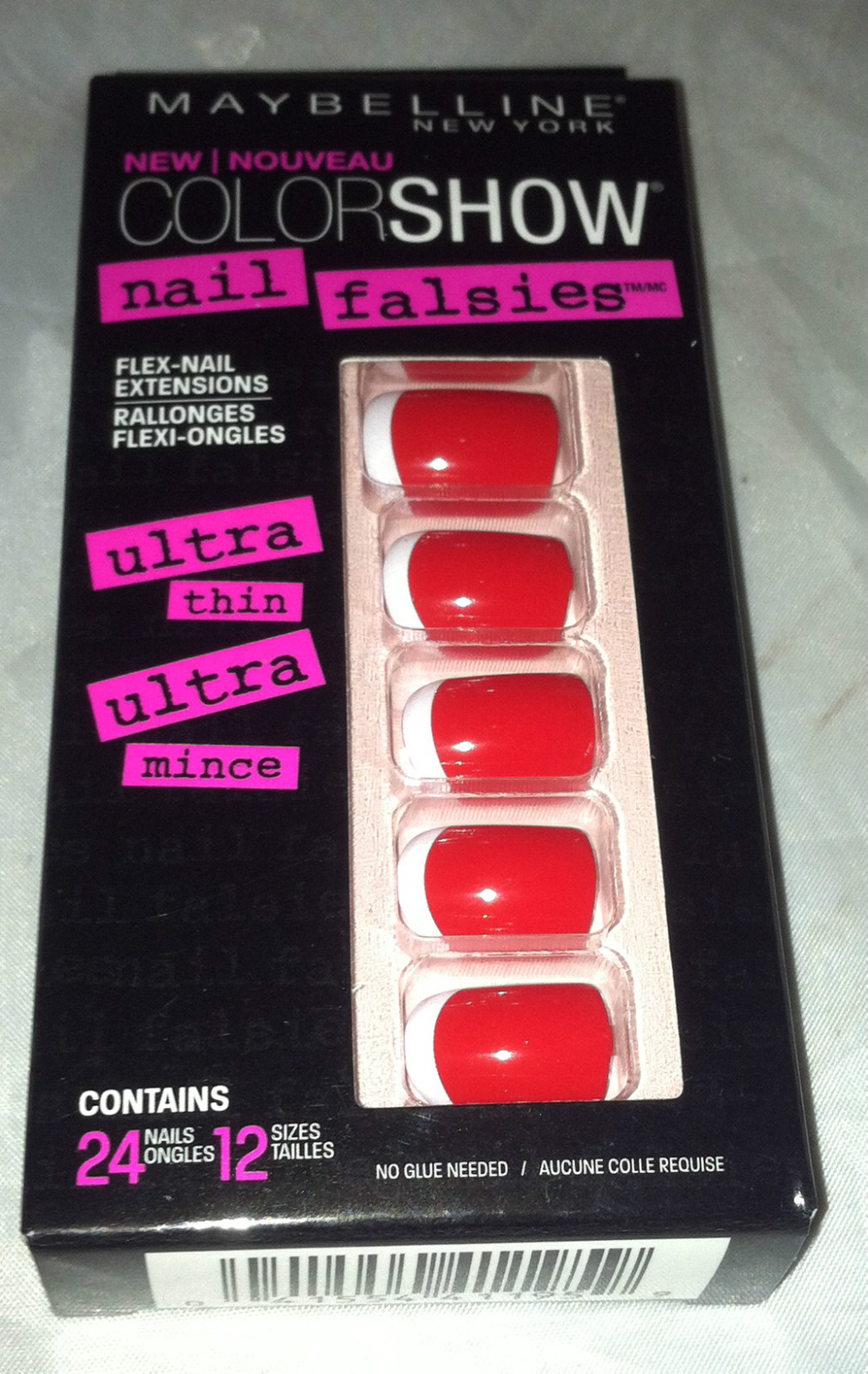 Maybelline Color Show Nail Falsies Flex-Nail Extensions * 80 KEEP IT RED * New