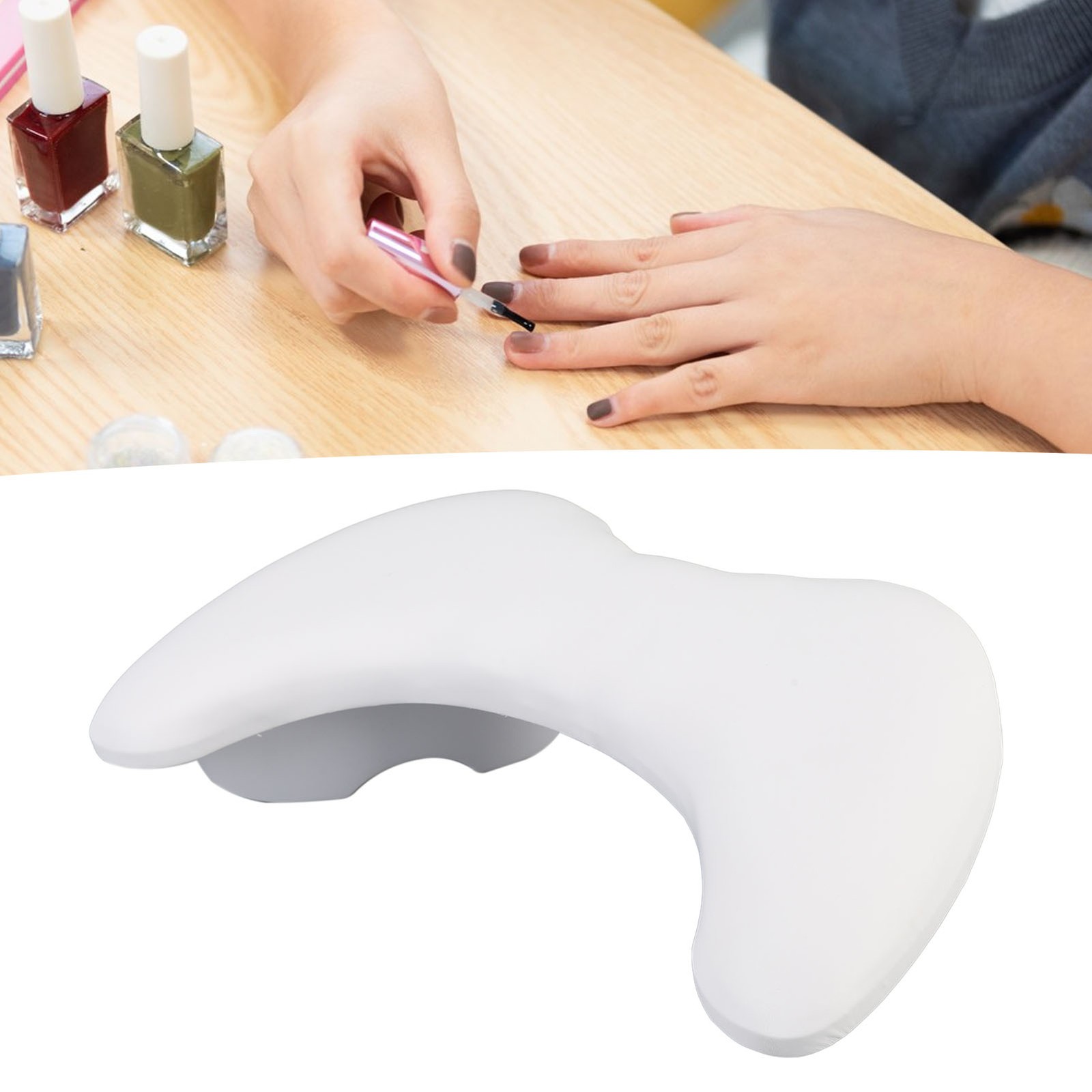 U Shape Manicure Hand Pillow Elegant Arm Rest For Nails Tech PU Leather For AP9