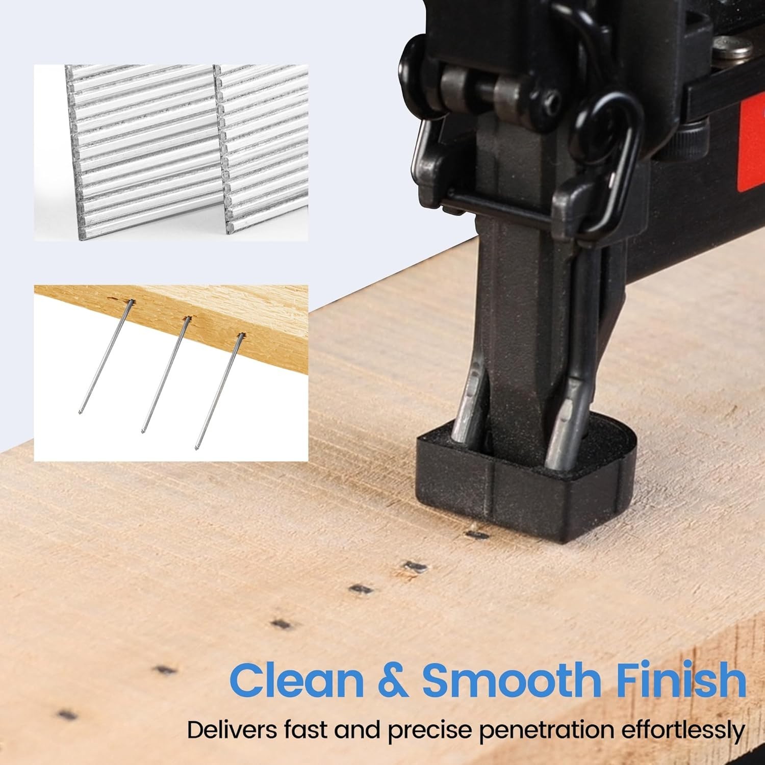 16GA Galvanized Finish Nails – 2-1/4 Inch, Smooth Shank, 2500 PCS, Clean Finish