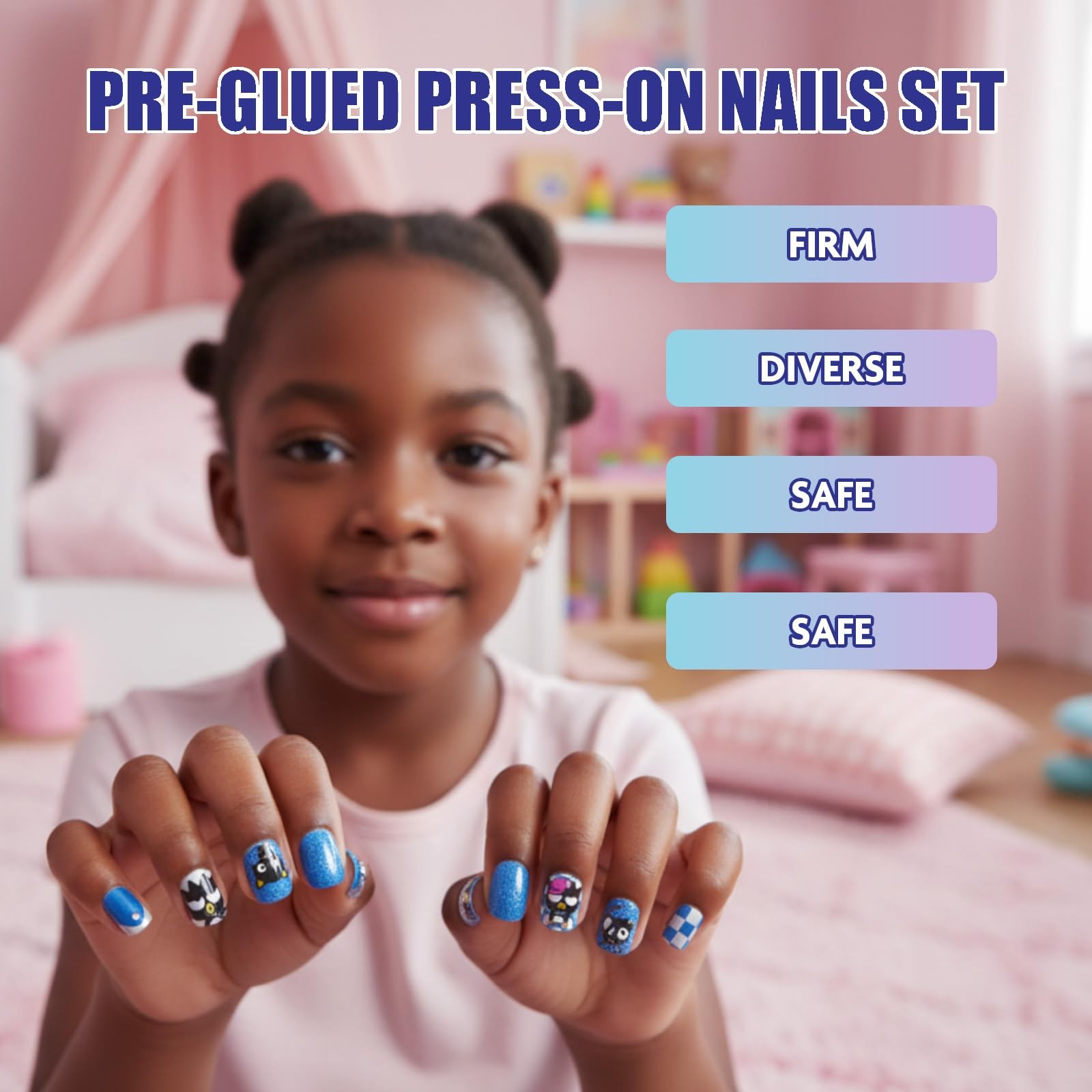 Townley Girl Hello Kitty and Friends Press On Nails 84 Pcs Kids