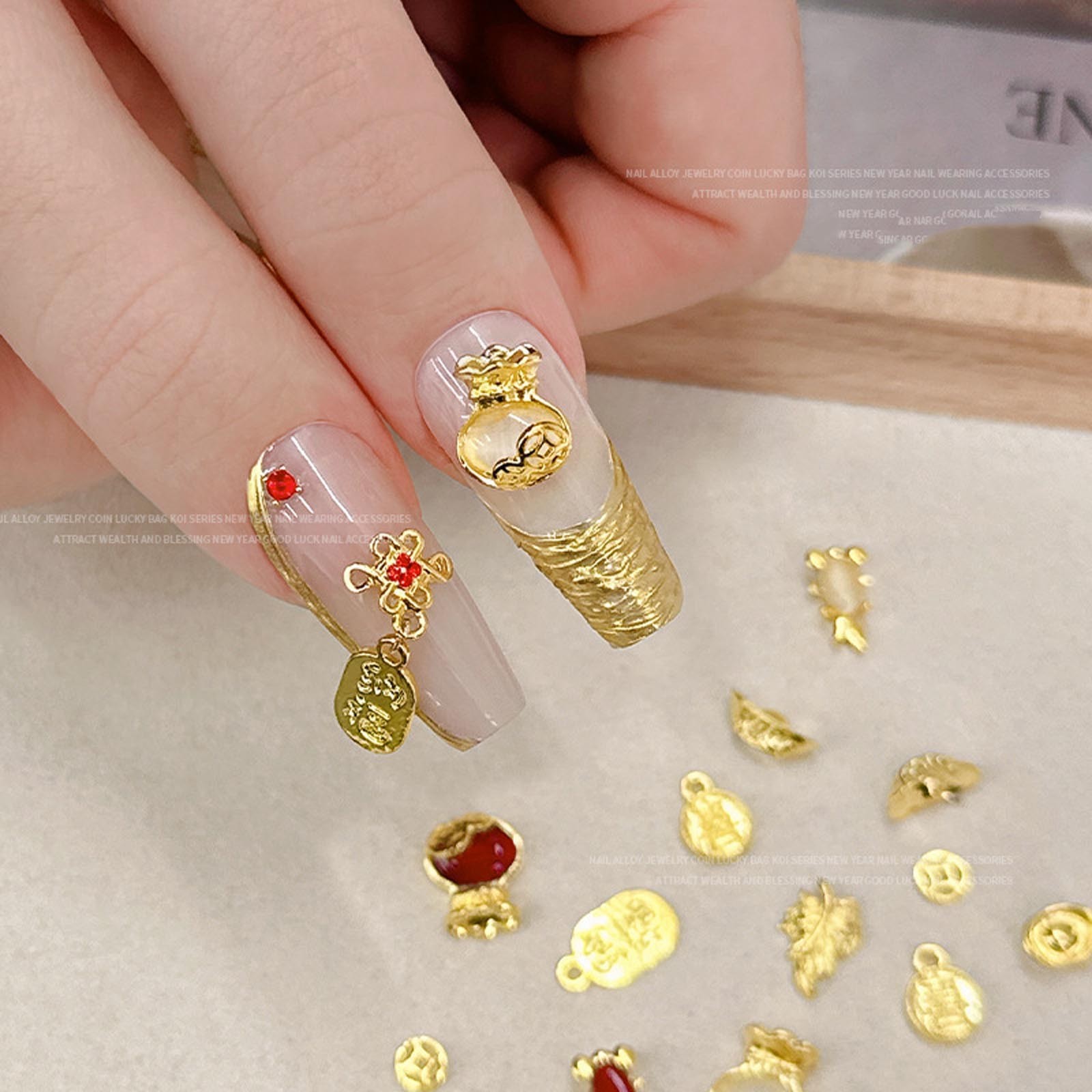 Women Girls Nails Decorations Nails Rhinestones 10 Pcs Trendy Nails Art Luxury