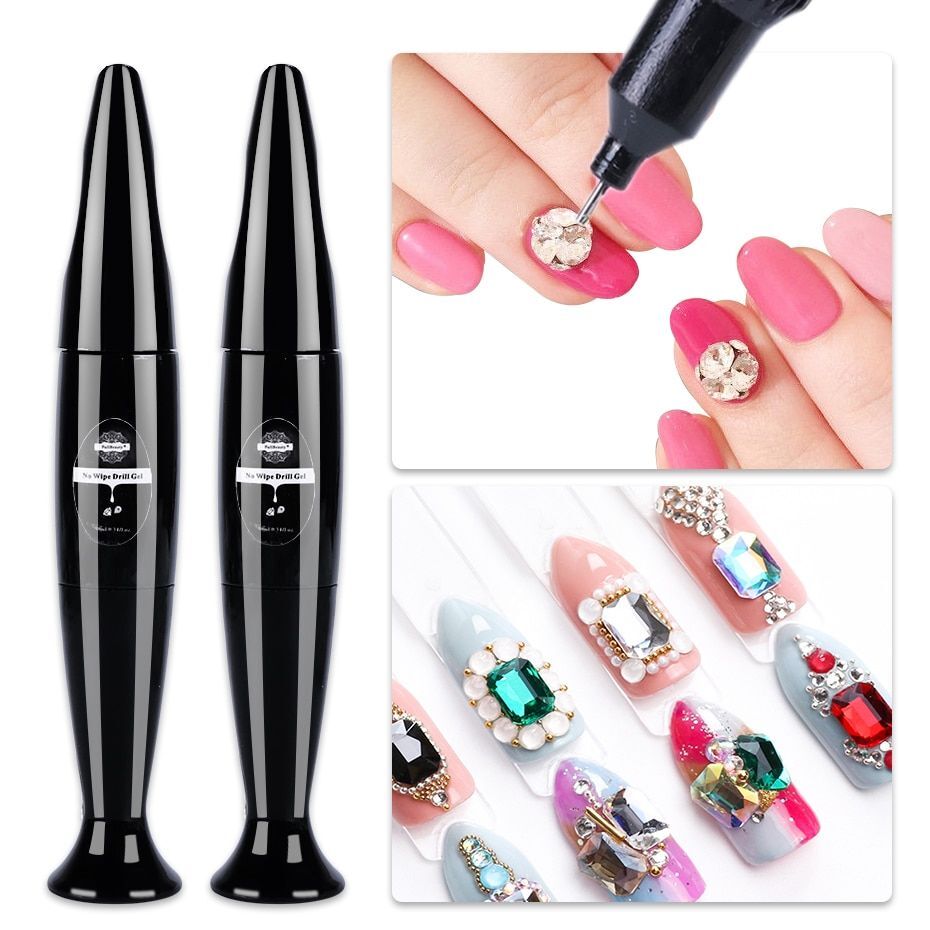 Rhinestone Adhesive Nail Glue – 10ml Top Coat Gel Nail Manicure Accessories 1pc