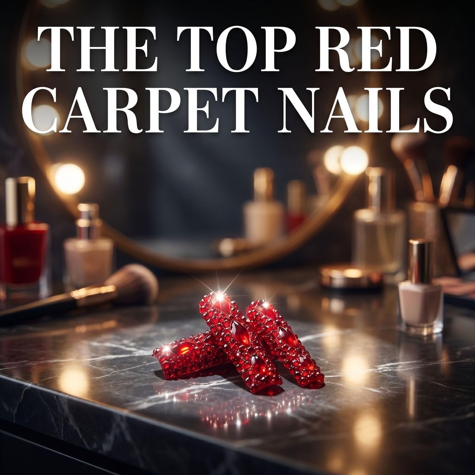 Extra Long Press on Nails Handmade Square Fake Nails Sparkly Red Rhinestones …