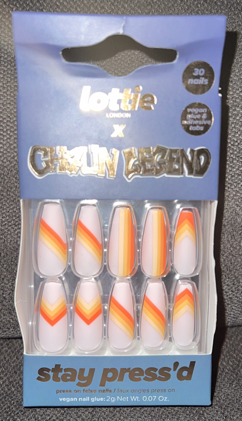 Lottie LondonX Chaun Legend, Stay Press’d, Press on Nail, Sunset Strip 💅🌅