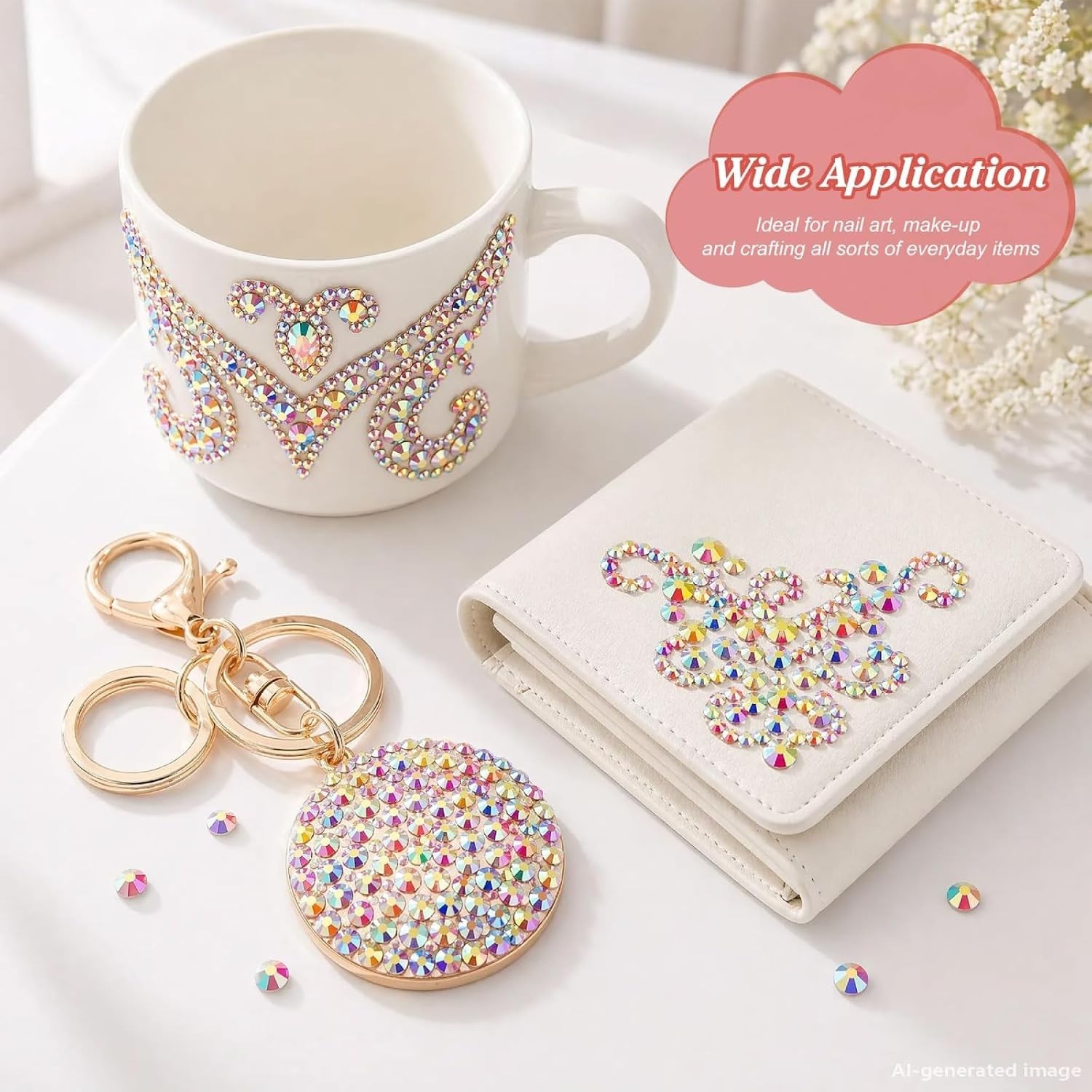 Deluxe 36000Pcs Jewel Rhinestone Kit – 3mm Flatbacks & B7000 Glue for Crafting