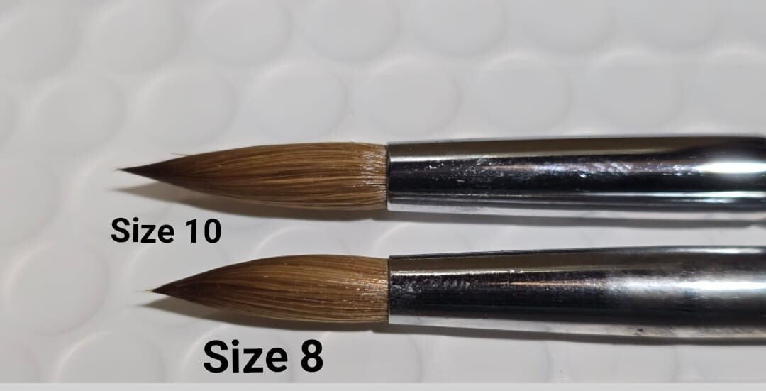 100% Pure Kolinsky Acrylic Brush Nail Art Brush Round Brush Choose Size Jargod