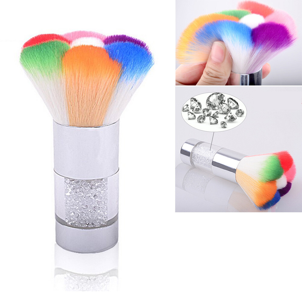 Nail Art Soft Dust Brush Glitter Remover File Dust Cleaning Brushes Accessories