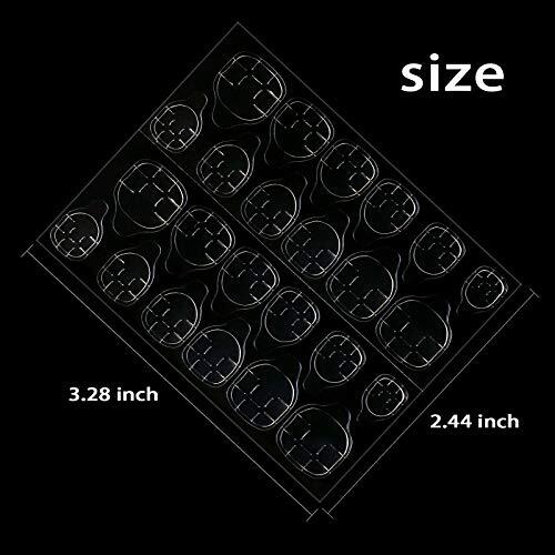 1200pcs (50 Sheets) Adhesive Tabs Ultrathin Waterproof 1200 Count (Pack of 1)